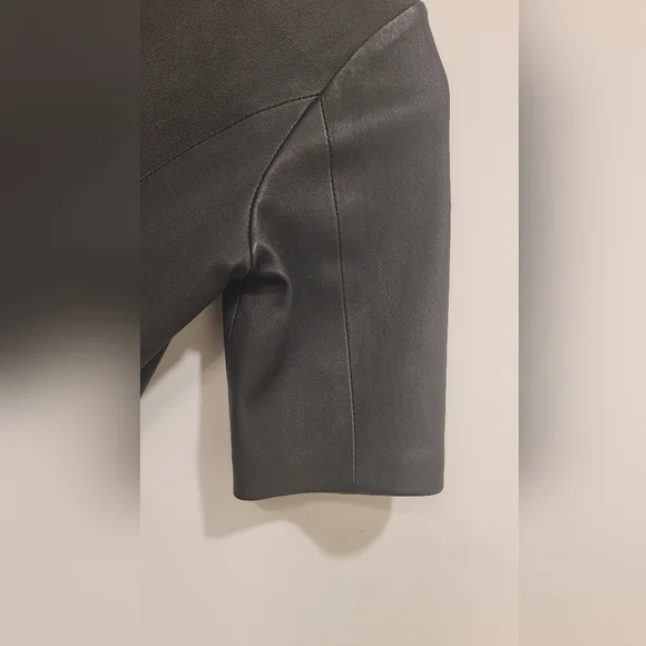 Nour Hammour Black Leather Dress 34 /City‎ Career Rockability Witchy Grunge - Picture 9 of 9